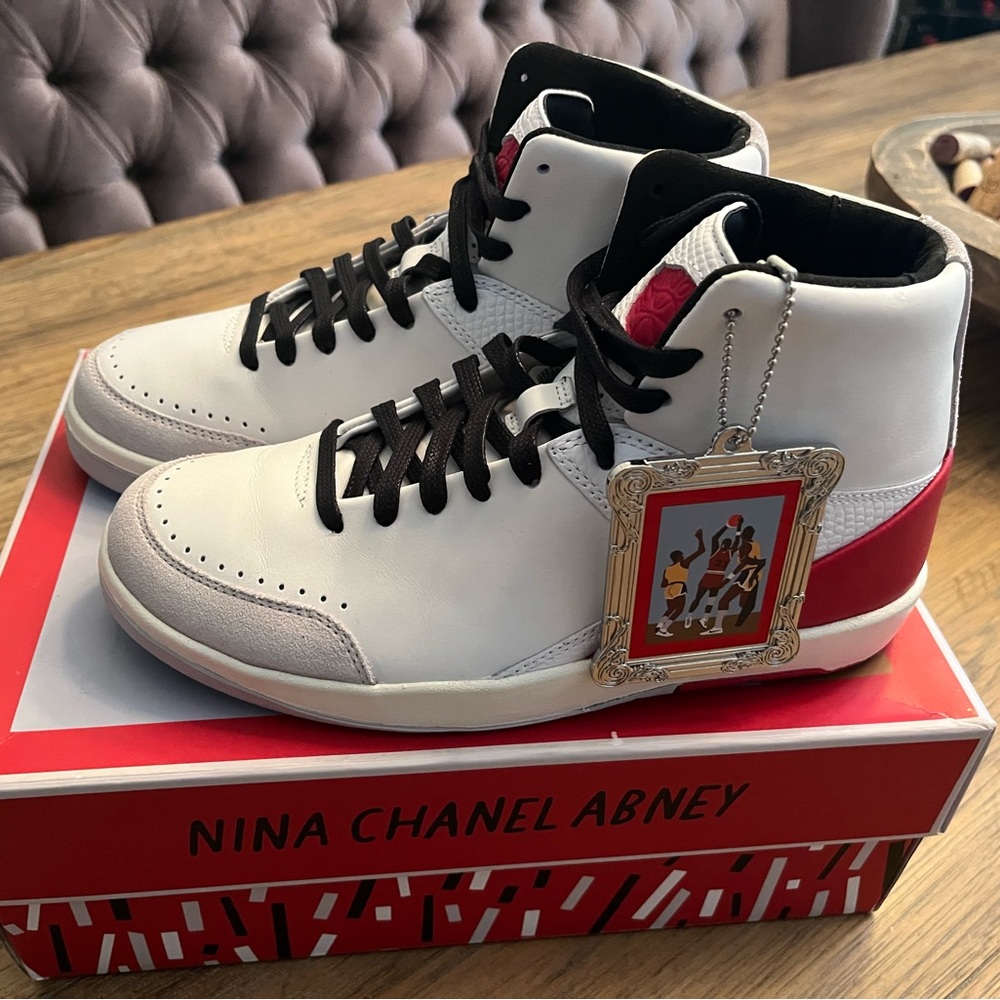 Women’s Size 7.5 - Jordan 2 x Nina Chanel Abney White